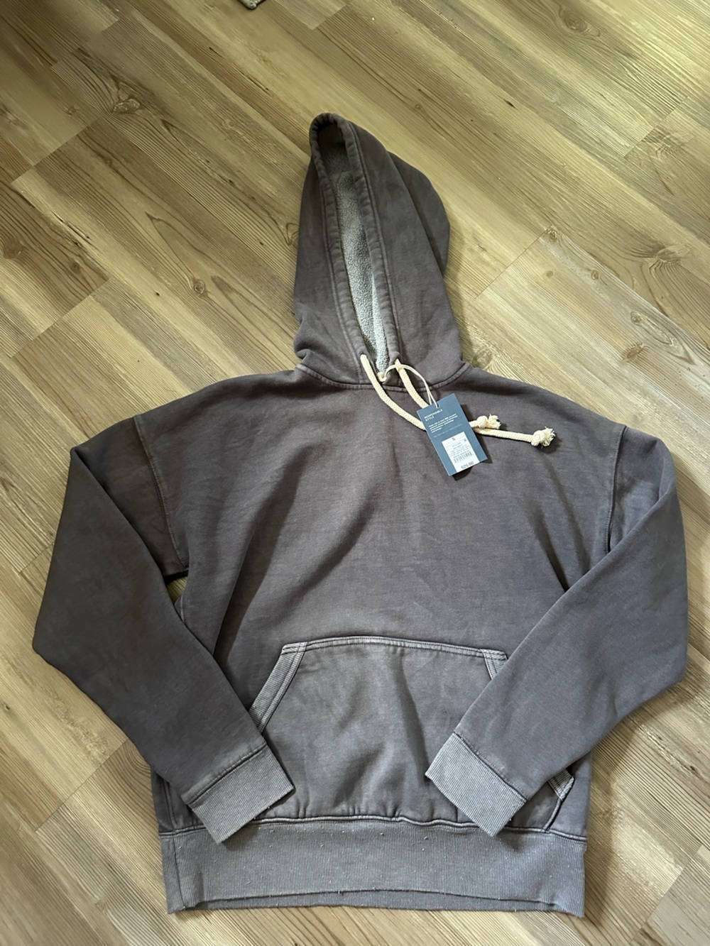 Target Washed Mauve Hoodie with Rope Drawstrings